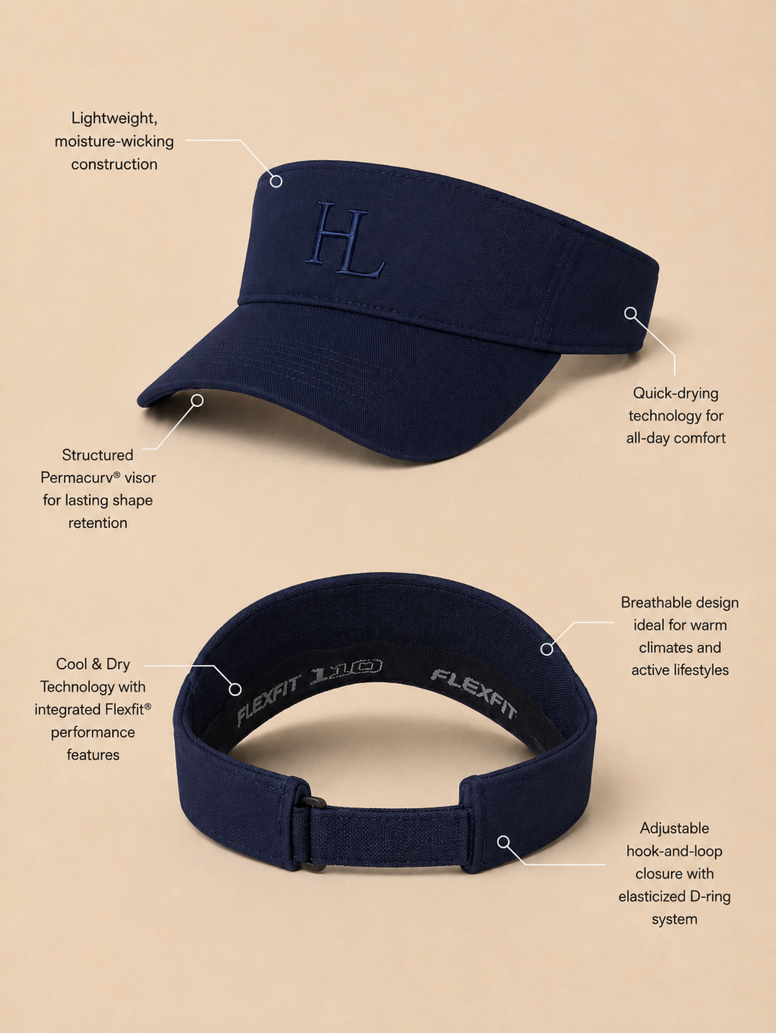 Court Visor Navy
