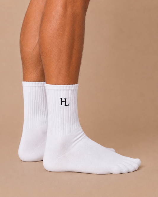 Heritage Crew Socks White