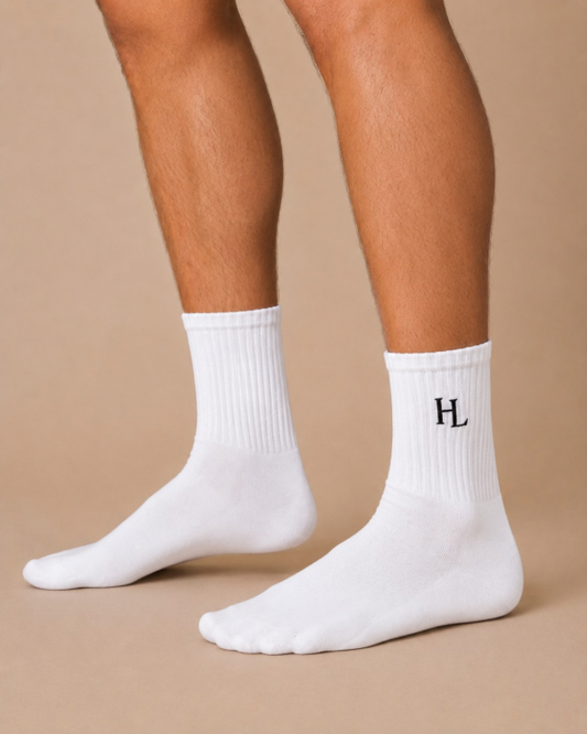 Heritage Crew Socks White