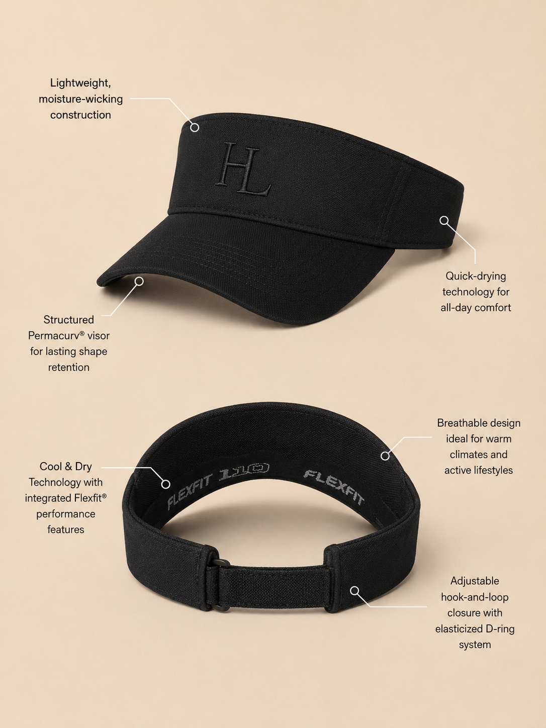 Court Visor Black
